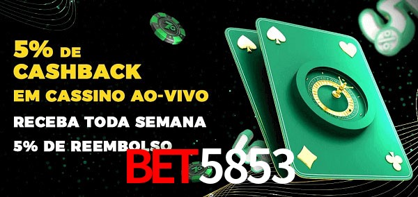 Promoções do cassino ao Vivo bet5853